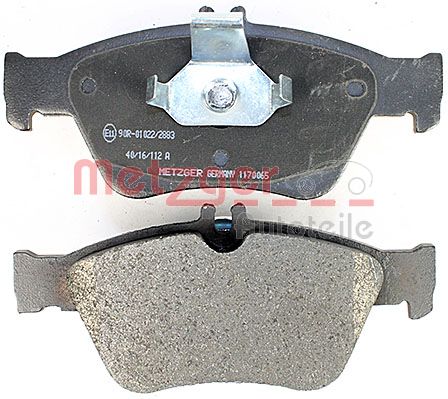 METZGER 1170065 Bremsbelagsatz, Scheibenbremse